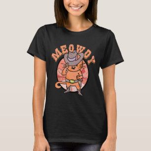T-shirt Meowdy Graphic Chat Propriétaire de chats Animaux 