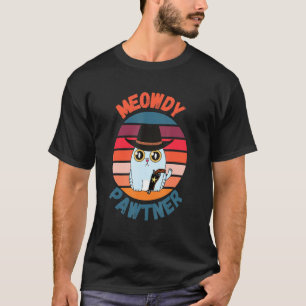 T-shirt Meowdy Pawtner Texan Chat Mat Mat Mat Mashup