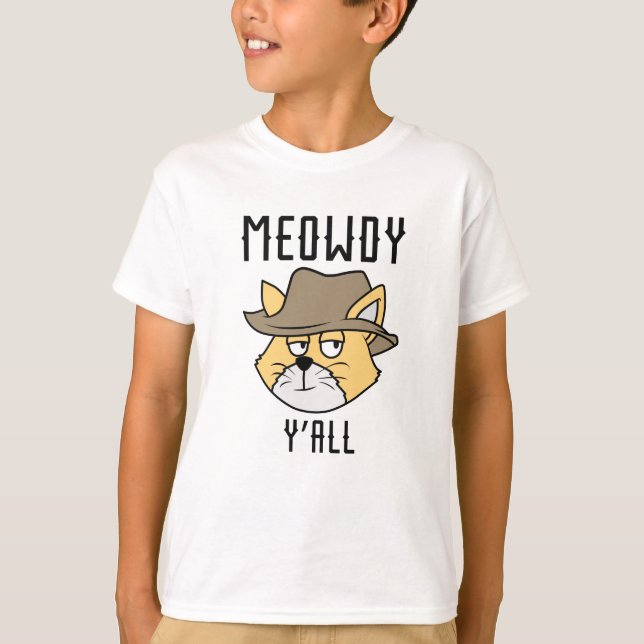 T-shirt Meowdy Y’all (Devant)
