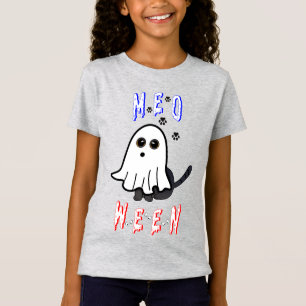 T-Shirt Meoween Ghost Kitten 31 Chat USA Octobre Halloween