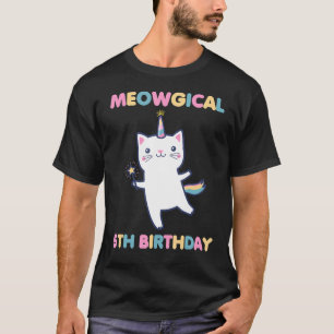 T-shirt Méowgical 5e anniversaire Kitty 5 ans Anniversaire