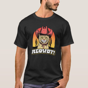 T-shirt Meowgirl Country Cat Western Vibe