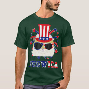 T-shirt Meowica American Curl 4 juillet