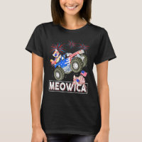 Meowica Chat Monster Conduite Camion Drapeau améri