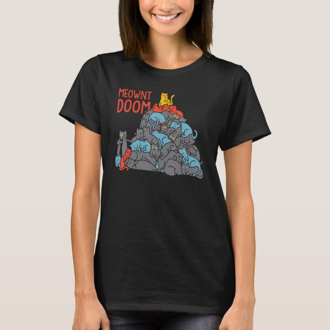 T-shirt Meownt Doom Chat (Devant)