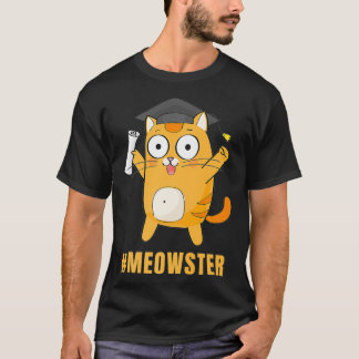 T-shirt Meowster Funny Cadeaux de graduation pour Masters