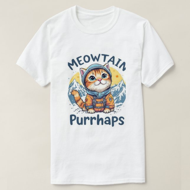 T-shirt Meowtain Peut-être (Design devant)