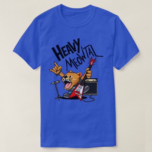 T-shirt Meowtal lourd (Design devant)