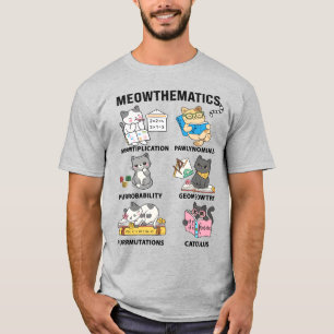 T-shirt Meowthematics Blagues de Maths Drôles pour les Amo