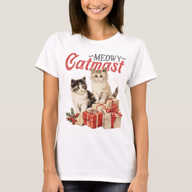 T-shirt Meowy Catmas (Devant)