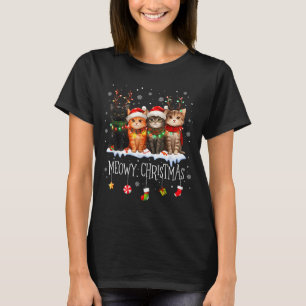 T-shirt Meowy Catmas Chat Noël Mignon Chatons Chats Père N