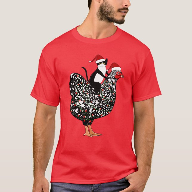 T-shirt Meowy Chickenmas (Devant)