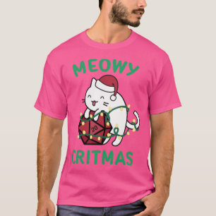 T-shirt Meowy Critmas Mdn Christmas Chat