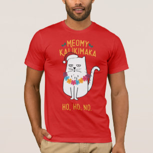T-shirt Meowy Kalikimaka - Noël drôle de chat