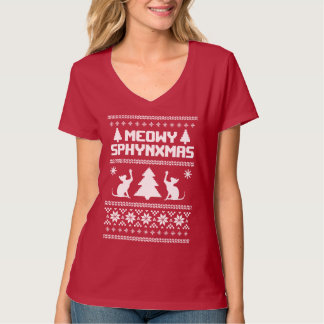 T-shirt Meowy Sphynxmas