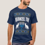 T-shirt Meowzel Tov Chanukah Drôle propriétaire de chats j<br><div class="desc">Meowzel Tov Chanukah Drôle propriétaire de chats juifs Ugly Hanoukka.</div>