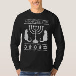 T-shirt Meowzel Tov Chanukah Juif Chat Propriétaire Ugly H<br><div class="desc">Meowzel Tov Chanukah Juif Chat Propriétaire Ugly Hanoukka 2</div>