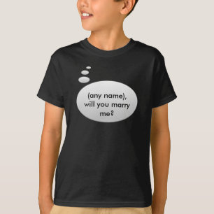 T-shirt M'épouserez-vous ? Chemise de modèle
