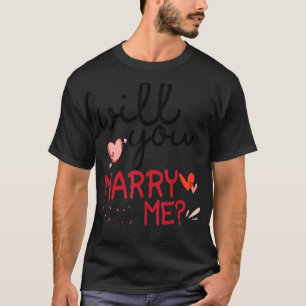 T-shirt M'épouserez-vous Fête de Fiançailles Enterrement d