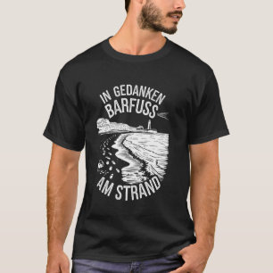 T-shirt Mer Baltique Côte de la mer du Nord en pensée Pied