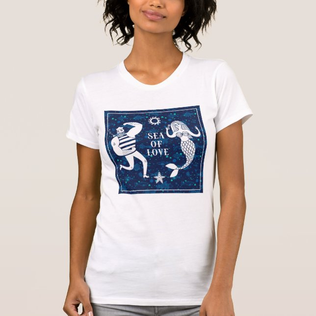 T-shirt Mer d'affiche d'amour (Devant)