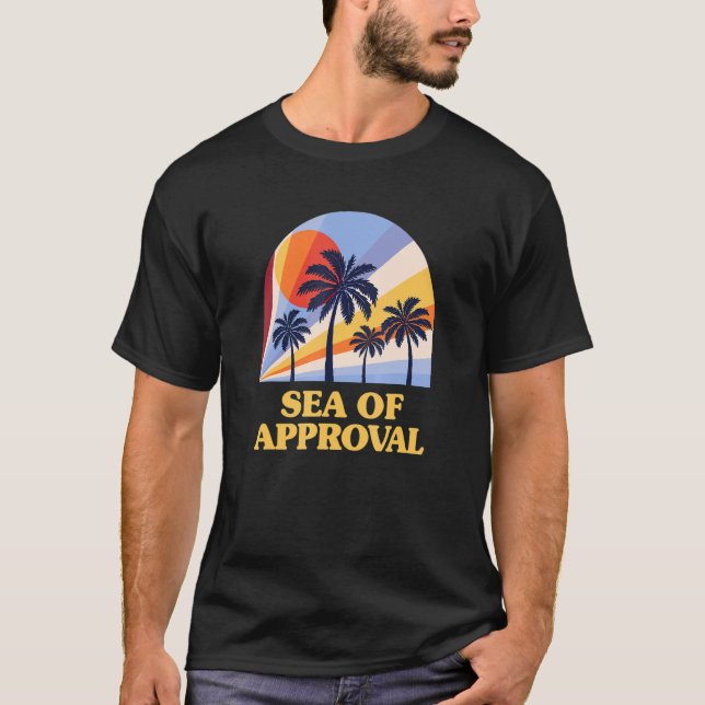 T-shirt Mer D'Approbation Plage Discours Citations Océaniq (Devant)