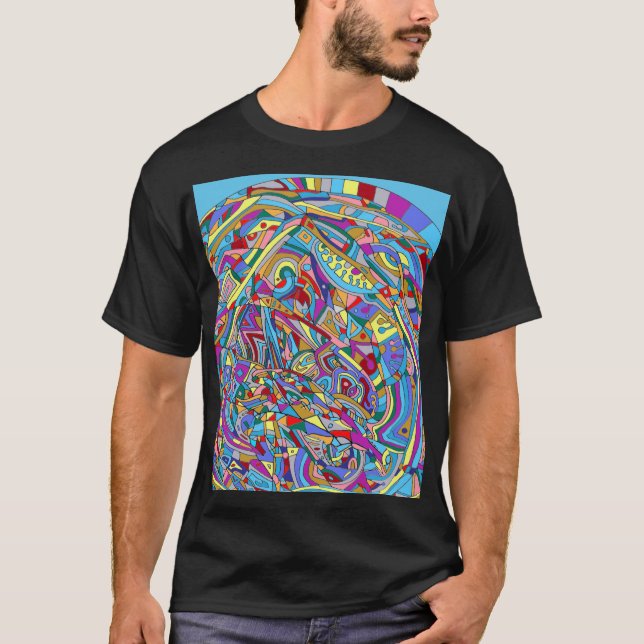 T-shirt Mer de corail Abstraite (Devant)