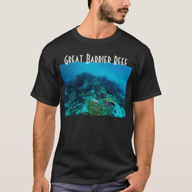T-shirt Mer de corail de poissons tropicaux de la Grande (Devant)