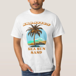 T-shirt Mer de Croatie Soleil Sable