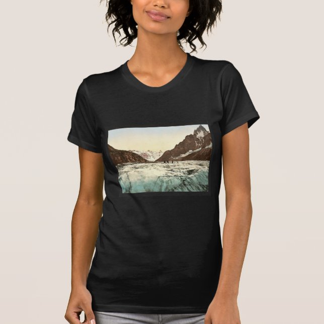 T-shirt Mer de Glace, Mont Blanc, vallée de Chamonix, (Devant)
