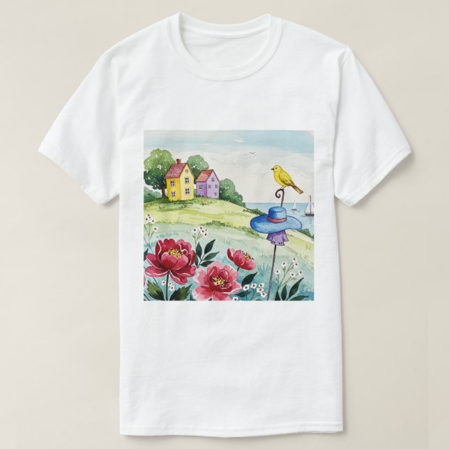T-shirt Mer et plage (Design devant)