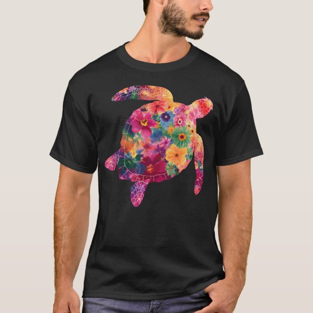 T-shirt Mer Florale (Devant)