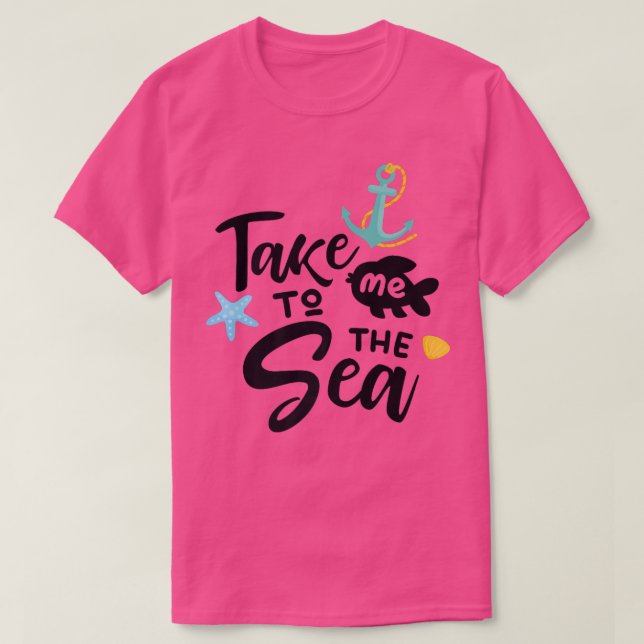 T-shirt mer mer plage estivale nage pêche soleil P (Design devant)