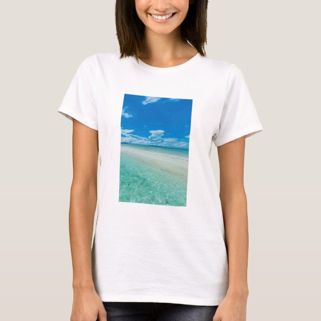 T-shirt Mer tropicale bleue, Palau (Devant)