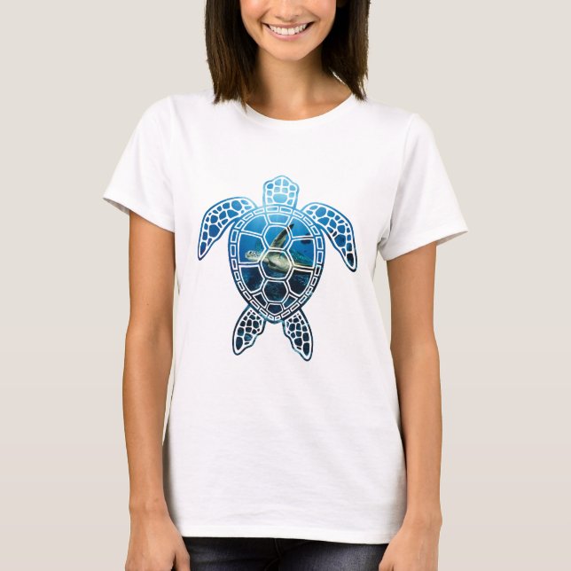 T-shirt mer turtle-2 (Devant)