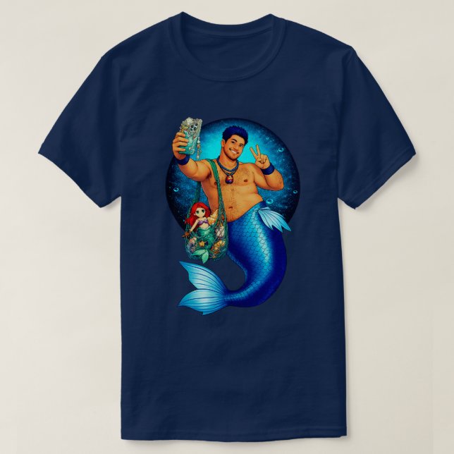 T-shirt Merbear Lagoon - Kai Mizuno (Design devant)