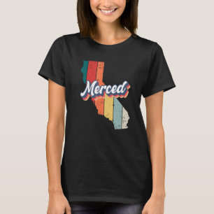T-shirt Merced Ville Rétro Vintage Ville Natale Californie