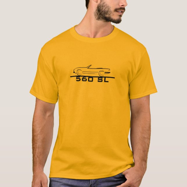 T-shirt Mercedes 560 SL Type 107 (Devant)