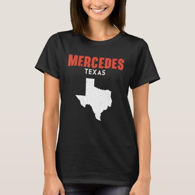 T-shirt Mercedes Texas USA State America Travel Texas (Devant)