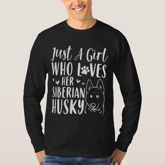 T-shirt Merch Pour Chien Husky (Devant)