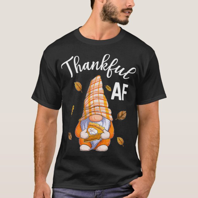 T-shirt Merci AF Gnome Thanksgiving Hommes Femmes (Devant)