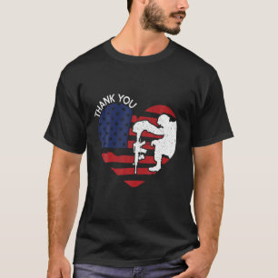 T-shirt Merci Anciens Combattants Jour Américain Drapeau C