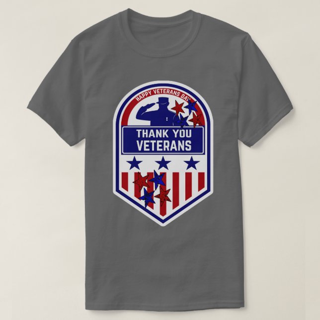 T-shirt merci aux anciens combattants (Design devant)