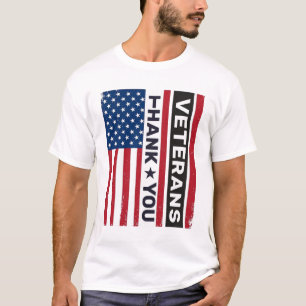 T-shirt Merci aux vétérans - Conception vectorielle de dra
