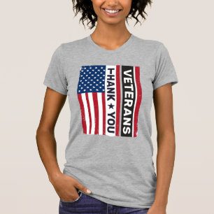 T-shirt Merci aux vétérans - Conception vectorielle de dra
