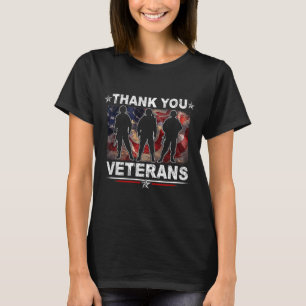 T-shirt Merci aux vétérans Jour de la fête des morts patri
