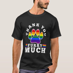 T-shirt Merci beaucoup furry