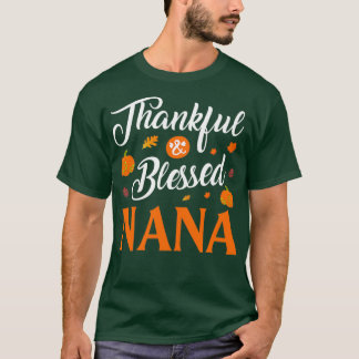 T-shirt Merci Bienheureux Nana Cadeau Thanksgiving