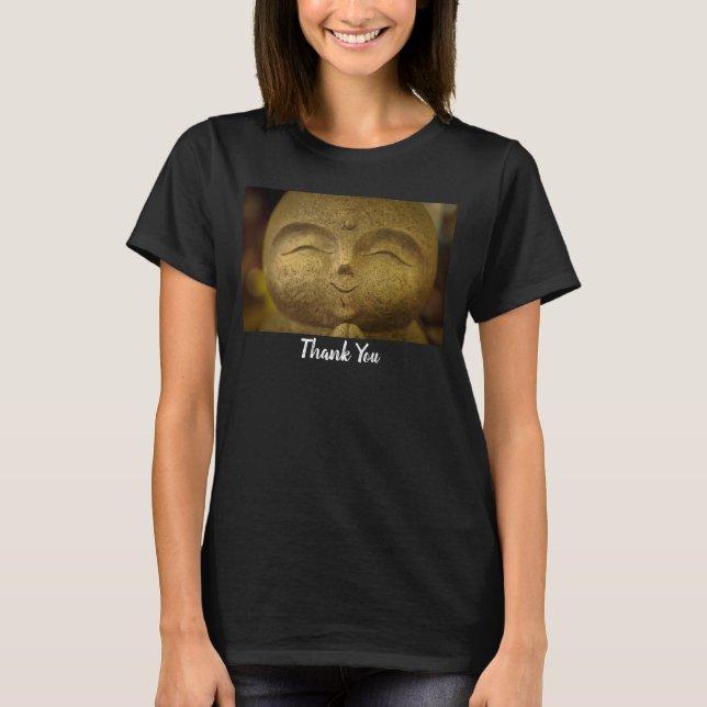 T-shirt Merci Bouddha Souriant Heureux  (Devant)