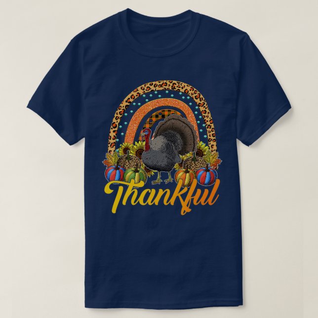 T-shirt Merci Citrouille, Jour du Bon thanksgiving Turquie (Design devant)